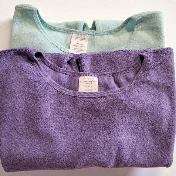 Good American 2 pack crop sweater for girl's size M, light green/light purple - Picture 3 of 6
